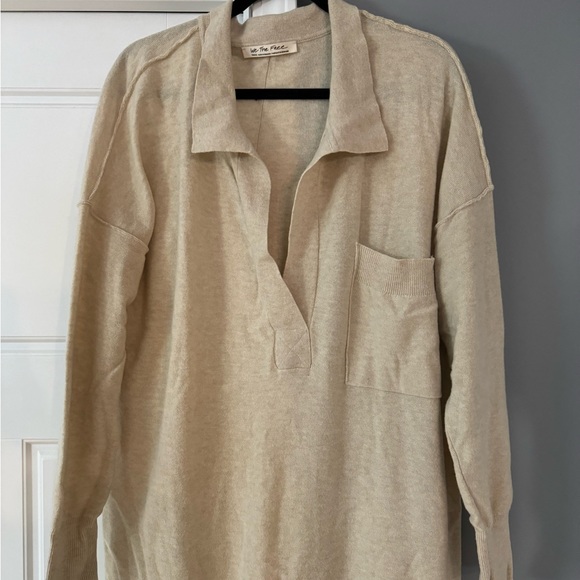 We the Free, Free People Luxe Polo Sweater Dana Midi Dress - Picture 3 of 10